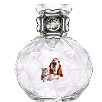 a glass christmas ornament